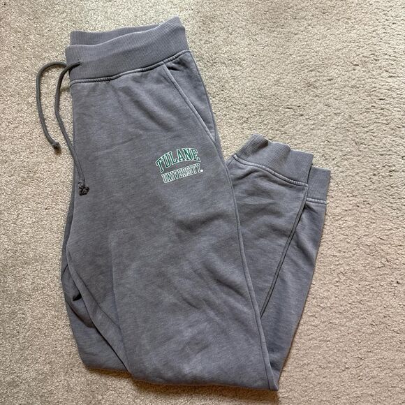 Tulane University grey logo sweatpants - Picture 1 of 5